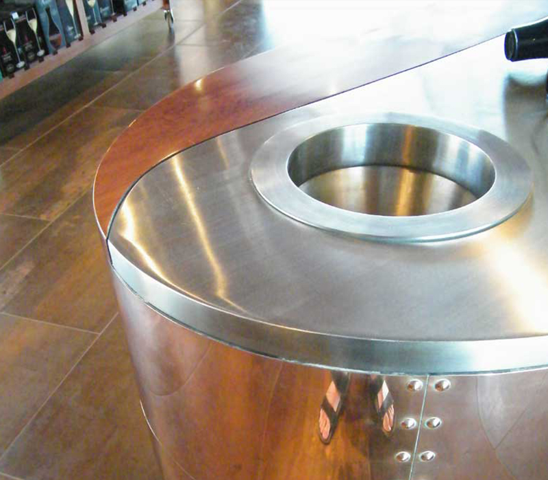 Commercial stainless steel fabrication