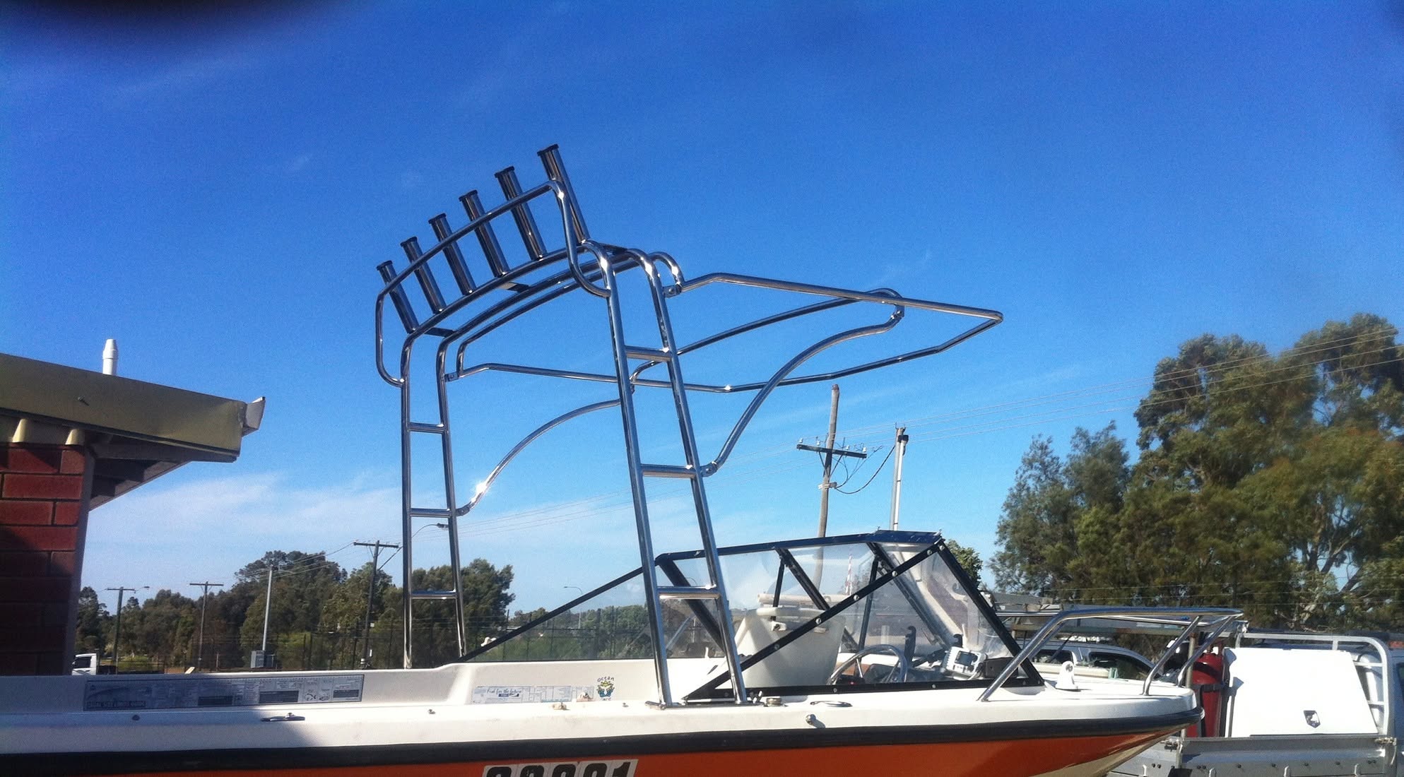 Custom stainless steel canopy frame