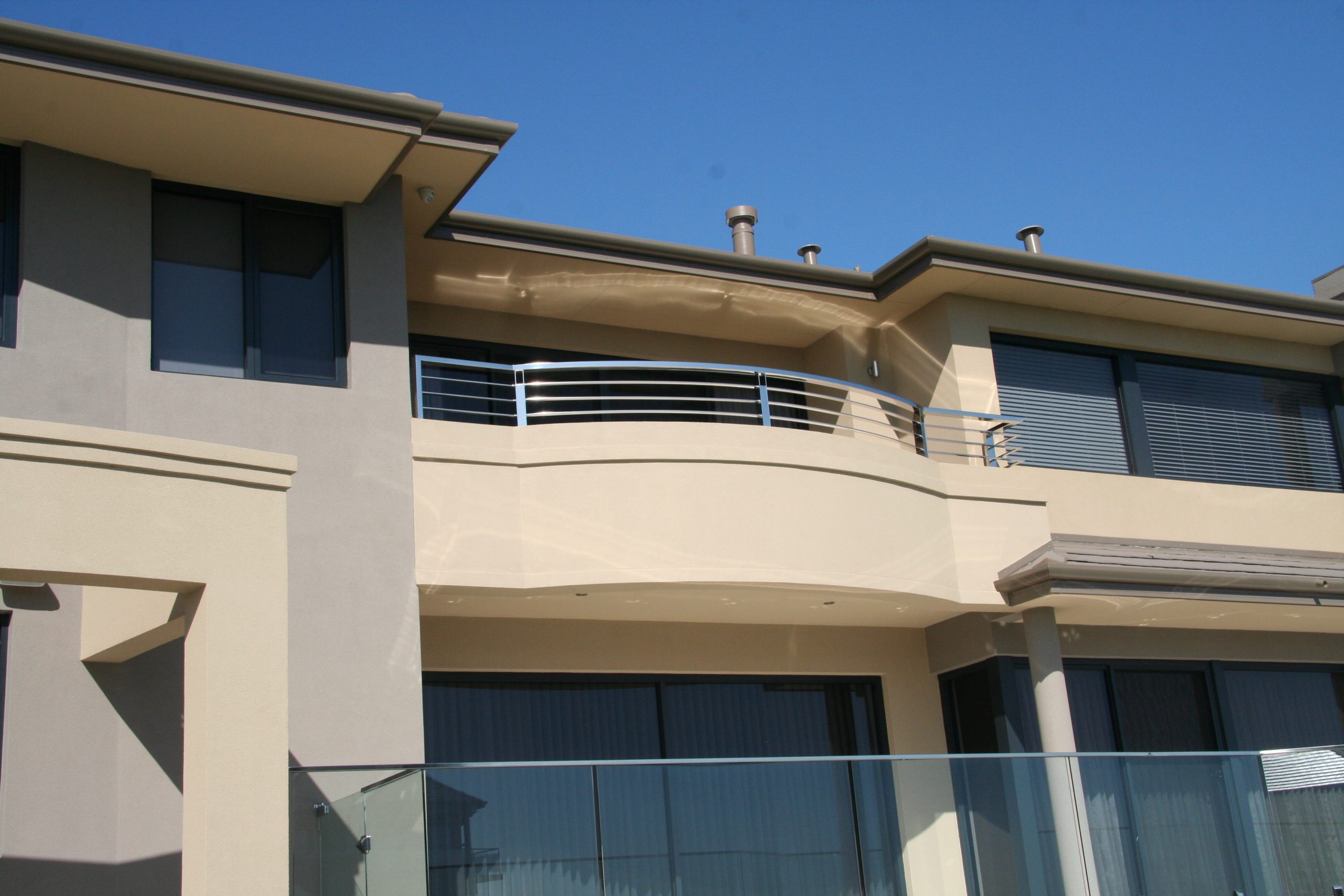 Custom made stainless steel balustrading for home